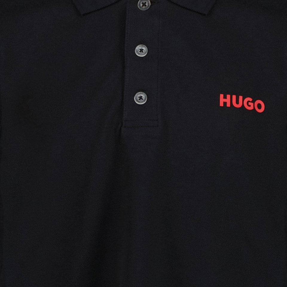 Hugo Kinder Garçons Polo Noir