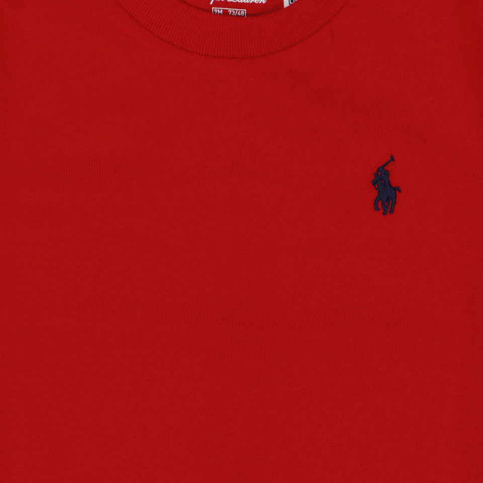 Ralph Lauren Baby Jongens T-Shirt In Rood