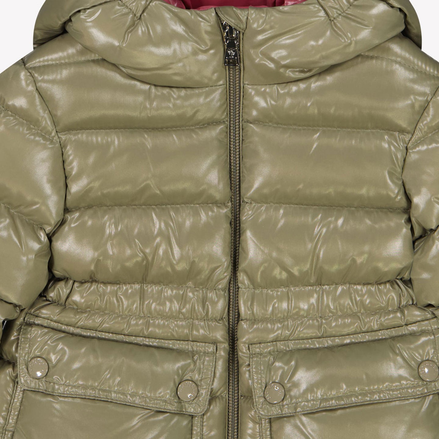 Moncler Adriel Baby Mädchen Winterjacke Olivgrün