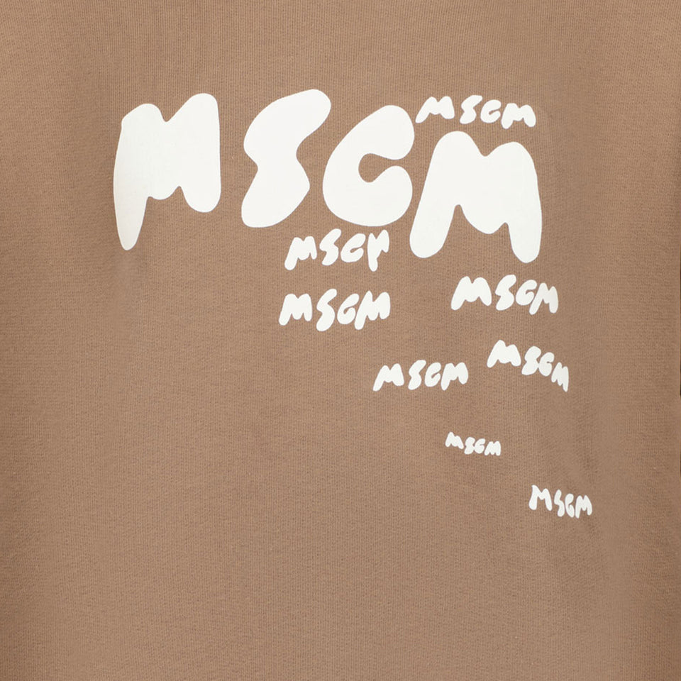 MSGM Ragazzo Ragazzi Maglione in Marrone