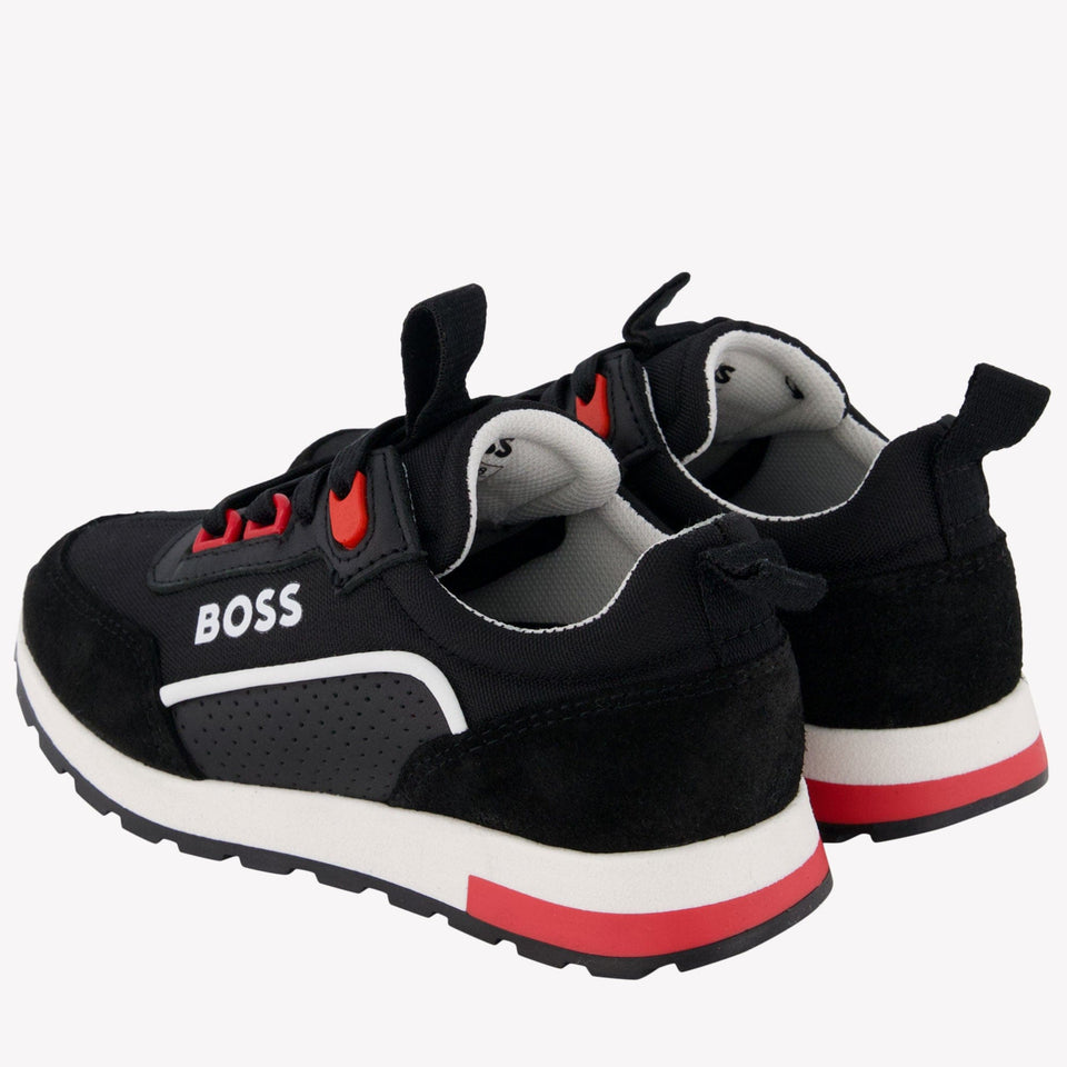 Boss Jongens Sneakers Zwart