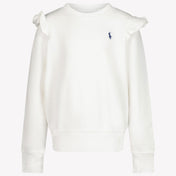 Ralph Lauren Filles Pull-over Blanc