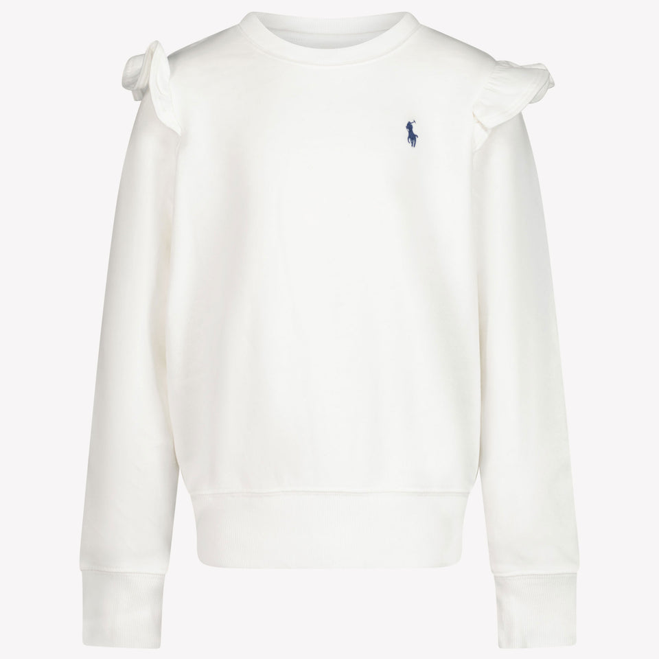 Ralph Lauren Filles Pull-over Blanc