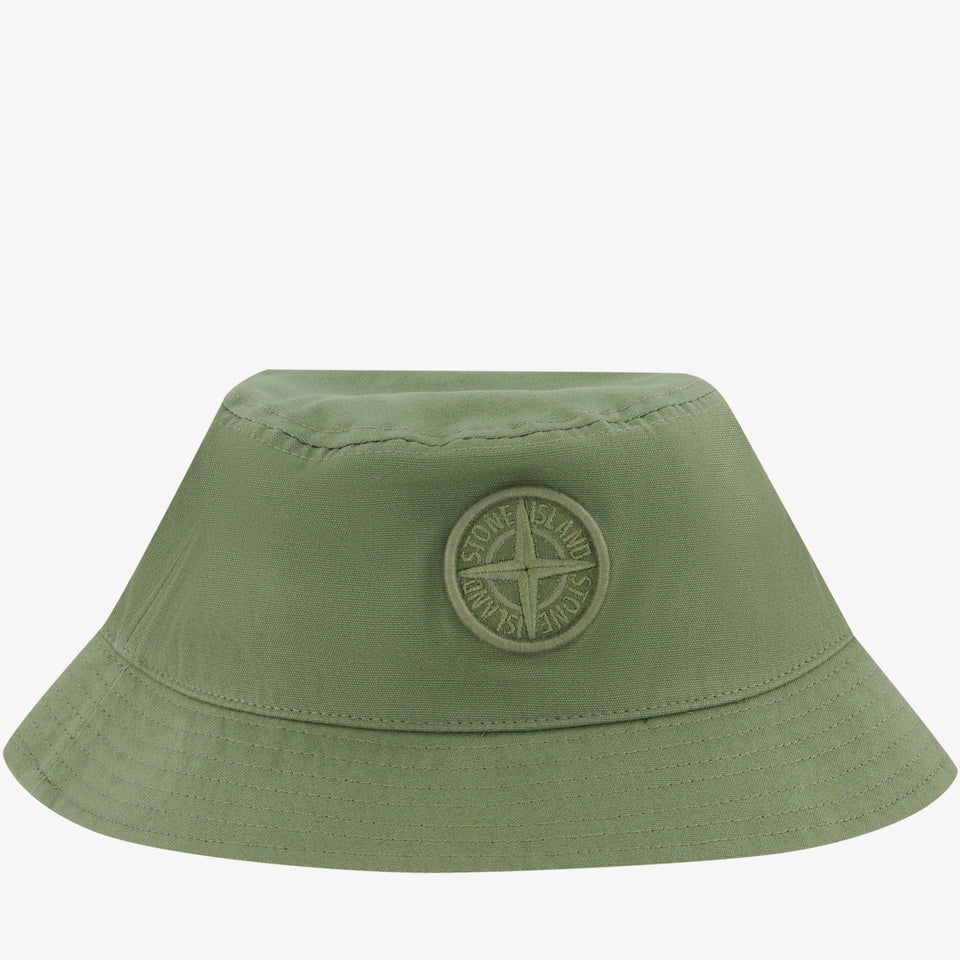 Stone Island Kinder Jongens Hoed Army 4Y