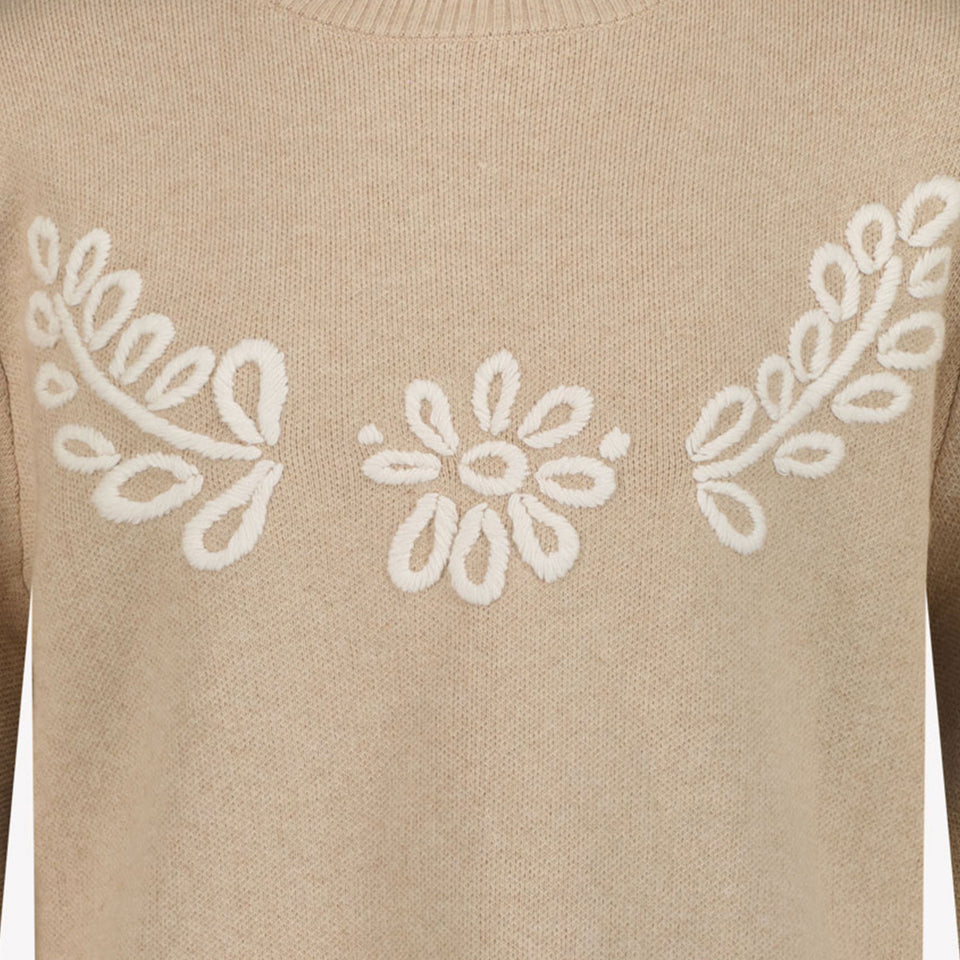 Chloé Ragazze Maglione Beige