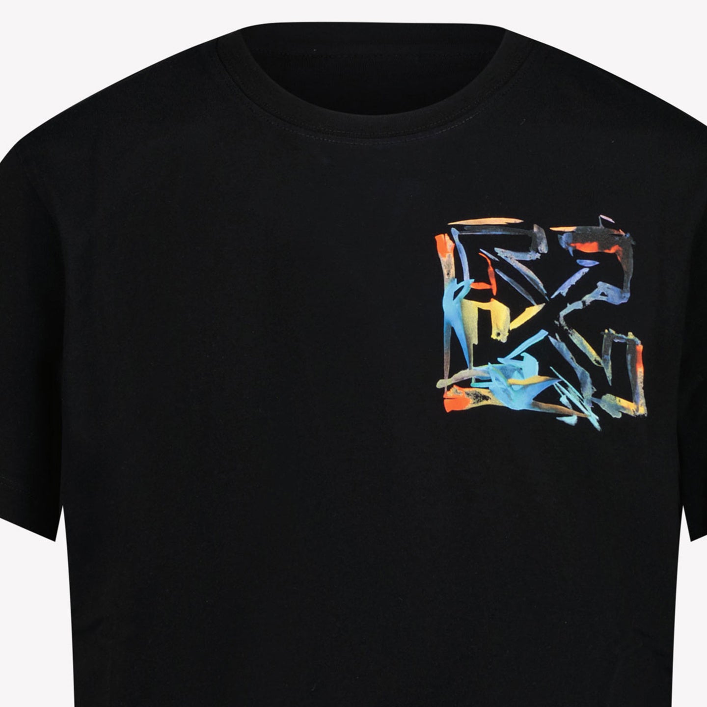 Off-White Kinder Jongens T-Shirt In Zwart