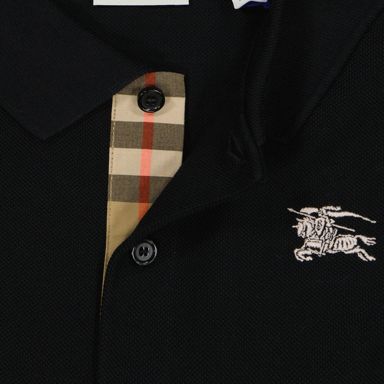 Burberry Enfants Johane Garçons Polo Noir