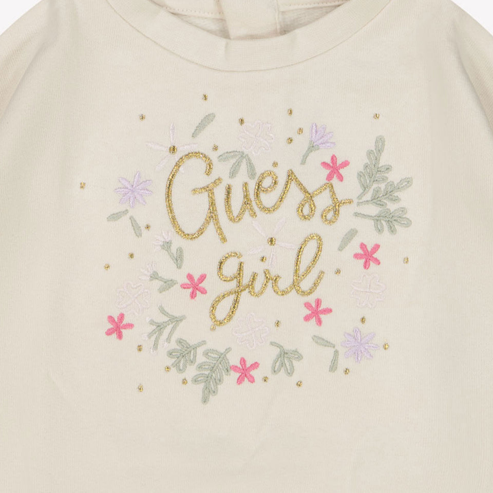 Guess Baby Mädchen Pullover von Weiß