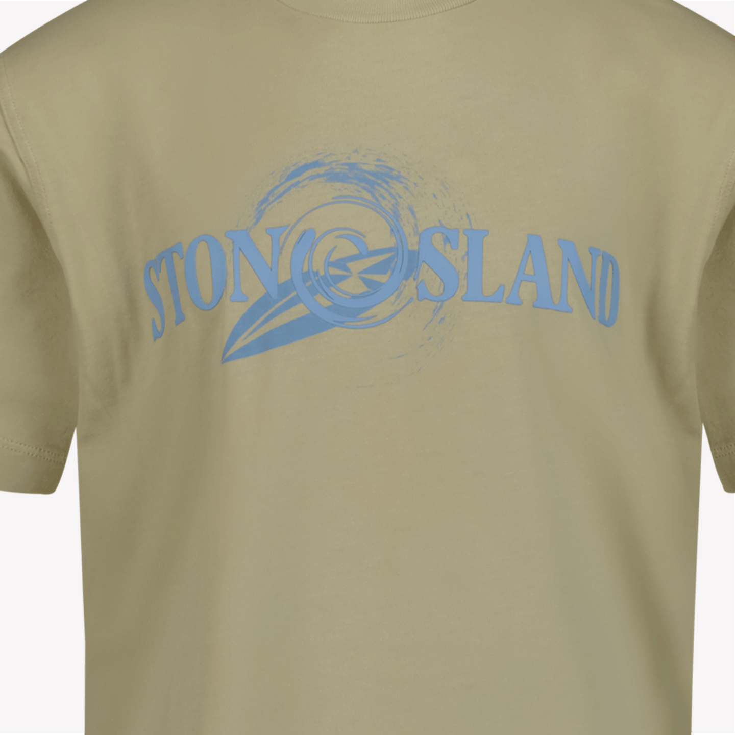 Stone Island Kinder Jongens T-Shirt Licht Beige 2Y