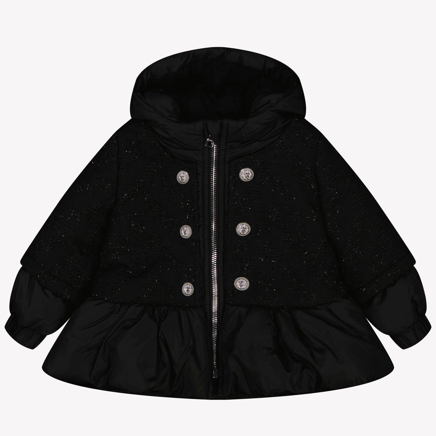 Balmain Baby Mädchen Winterjacke Schwarz