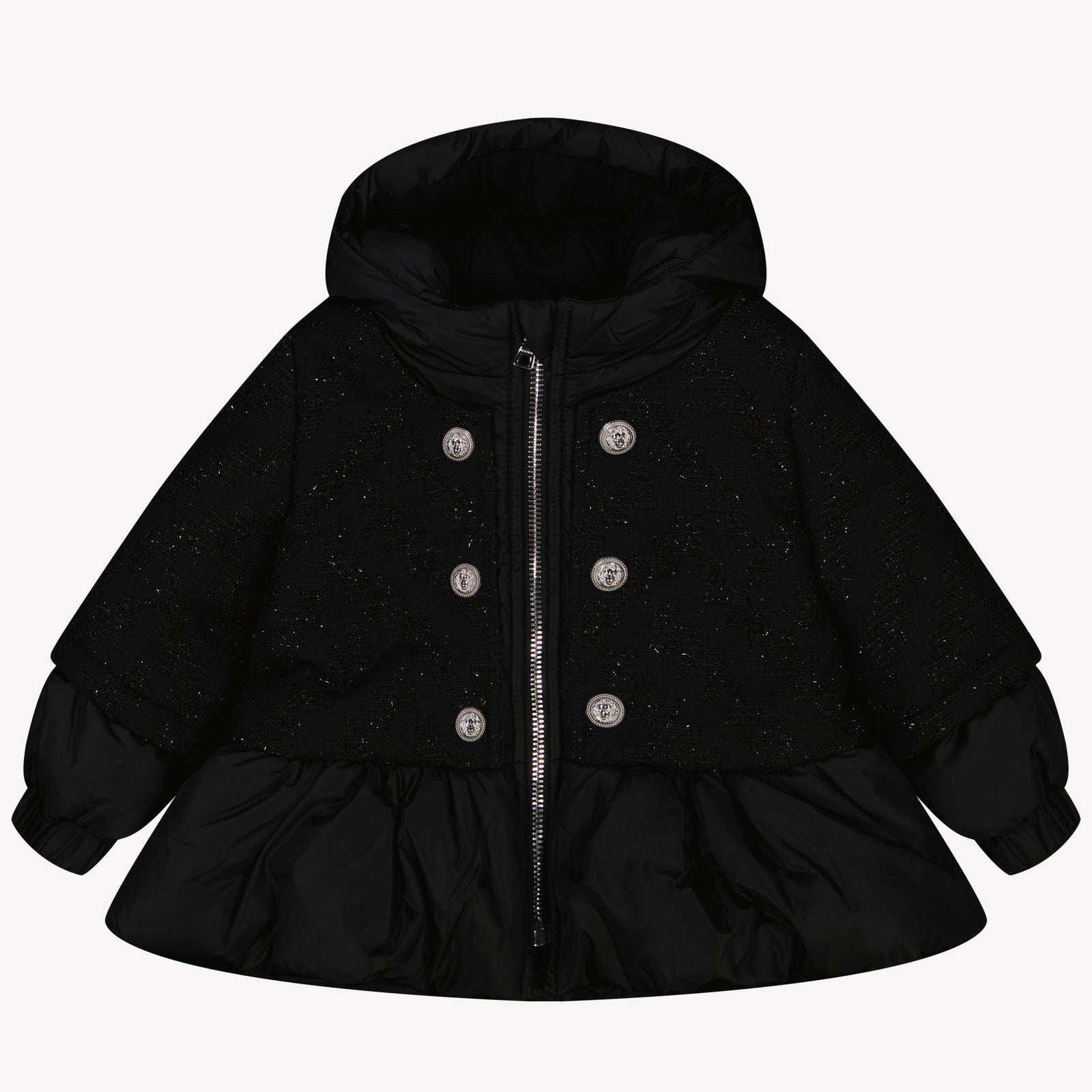 Balmain Bébé Filles Veste d'hiver Noir