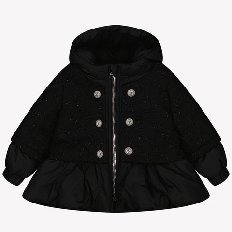 Balmain Baby Mädchen Winterjacke Schwarz