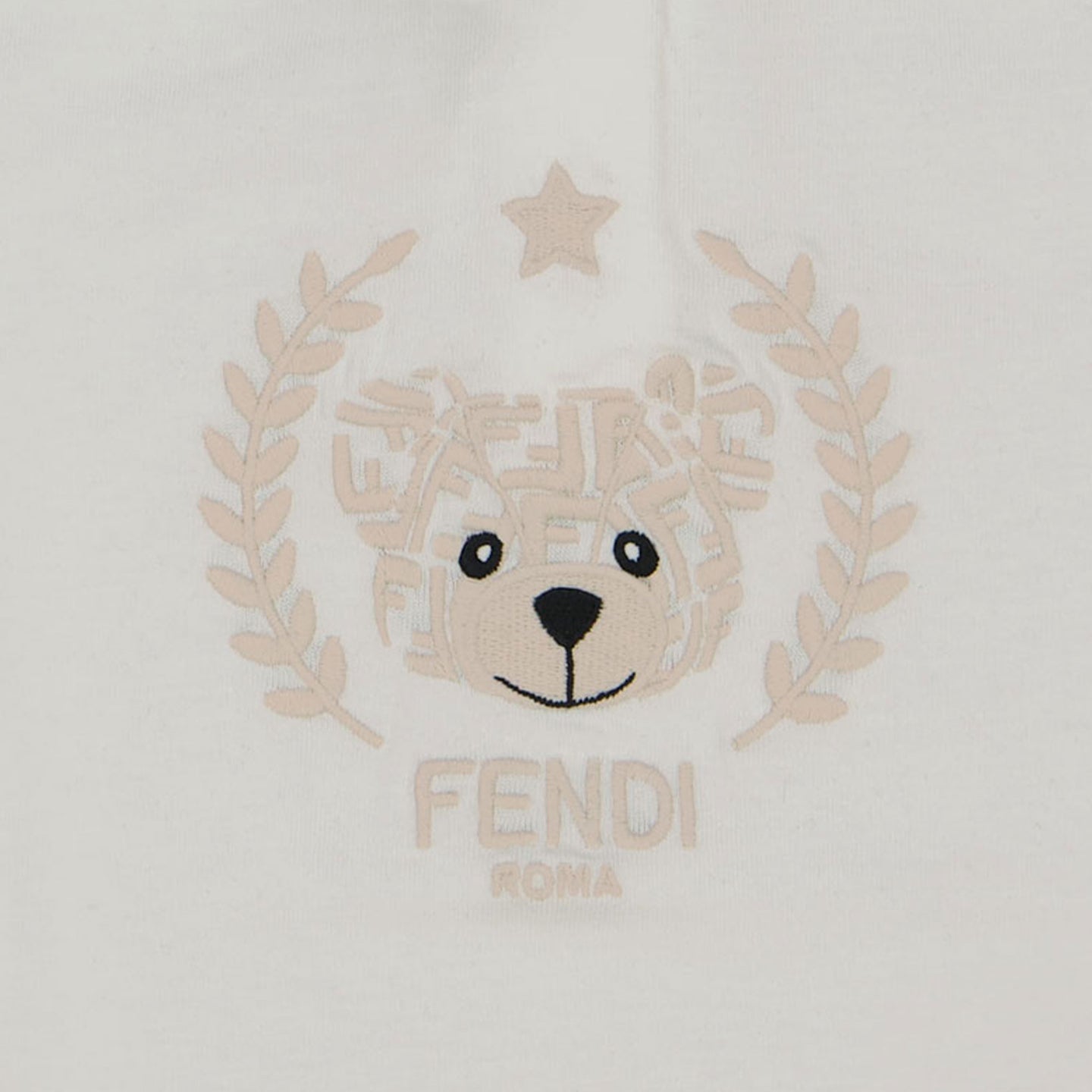 Fendi Bebé Unisex Camiseta en Blanco