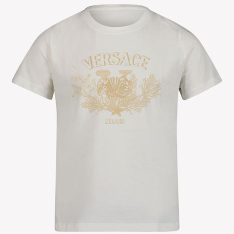 Versace Unisex T-shirt Wit 4Y