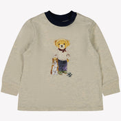 Ralph Lauren T-shirt de menino bebê cinza