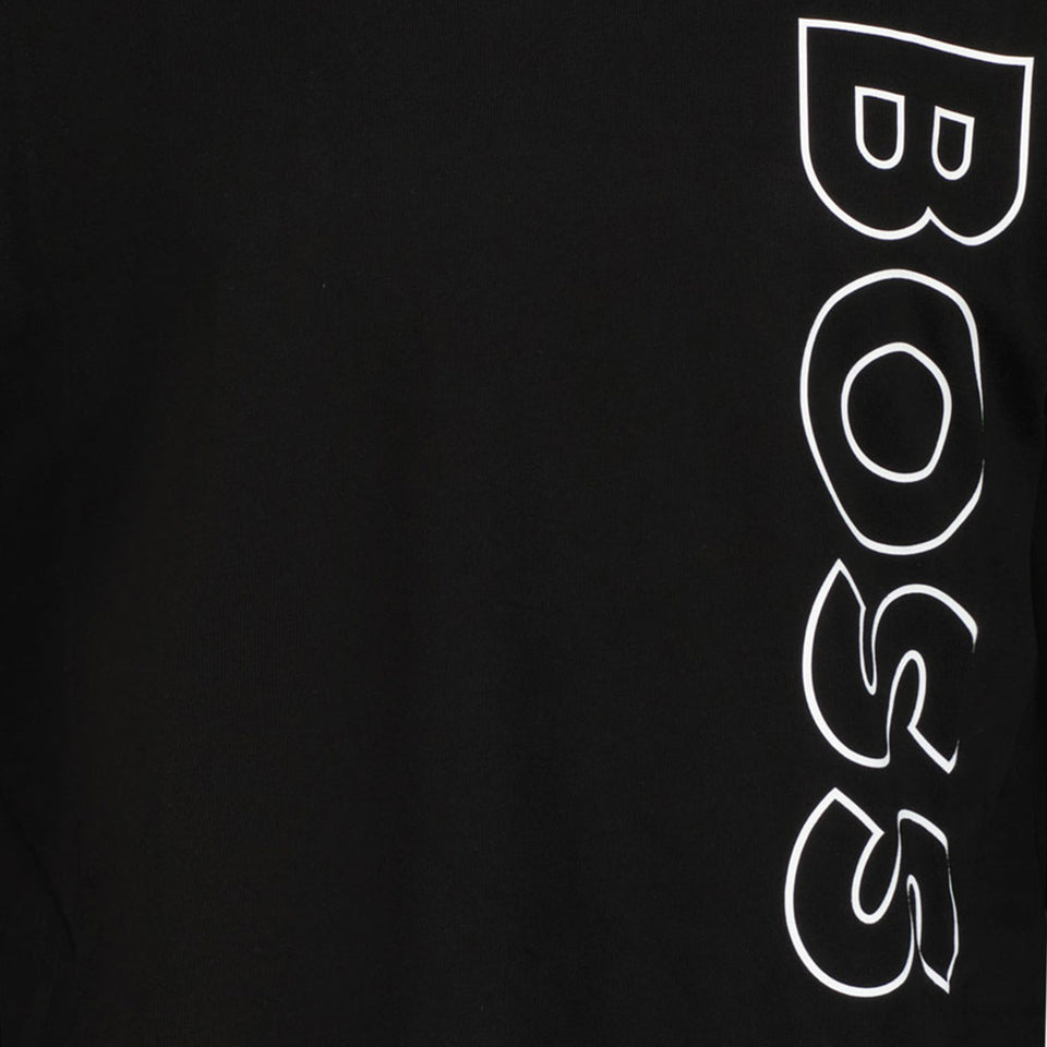 Boss Chicos Camiseta Negro