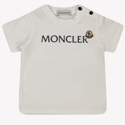 Moncler T-shirt de bebê unissex branco