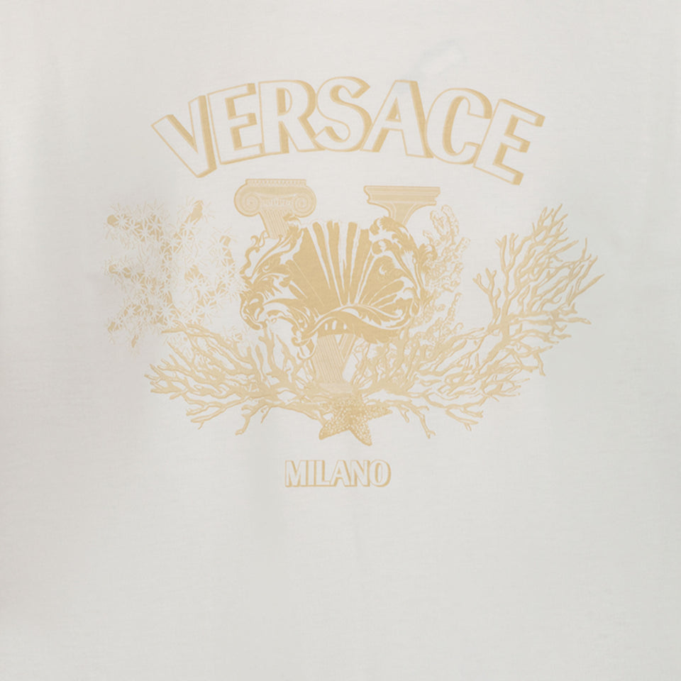 Versace Unisex Camiseta Blanco