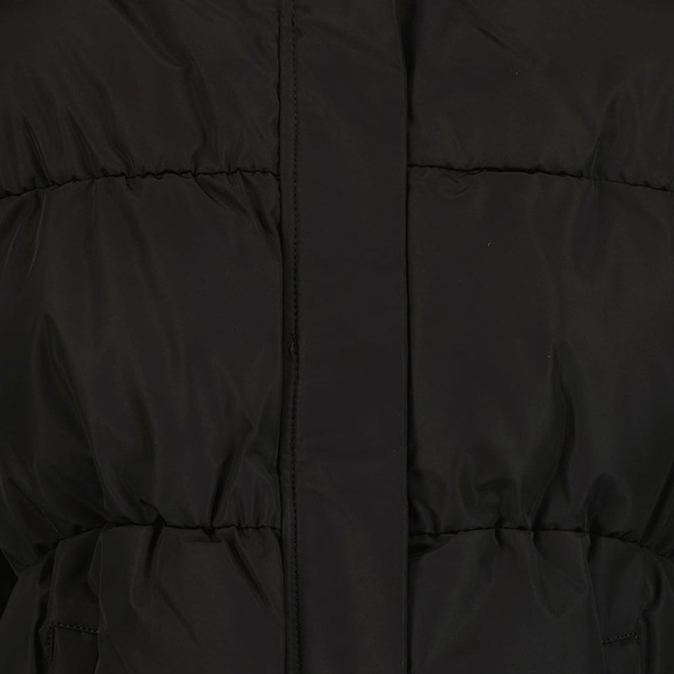 Airforce Mädchen Winterjacke Schwarz