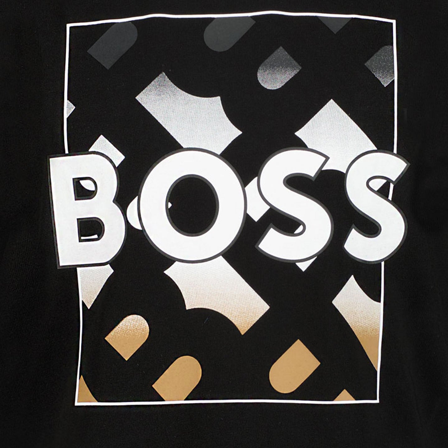 Boss Chicos Camiseta Negro