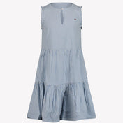 Tommy Hilfiger Kids Girls Dress Light Blu