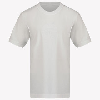 Stone Island Niño Chicos Camiseta en Blanco