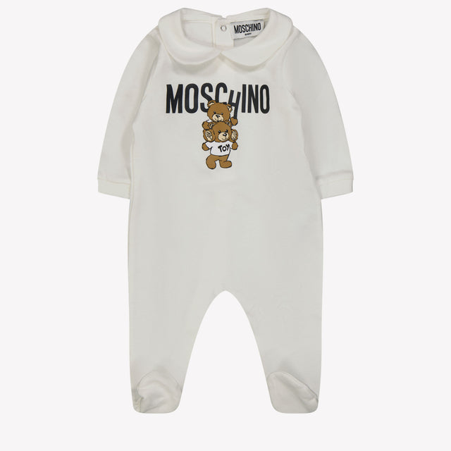 Moschino Baby unisex box suit OffWhite