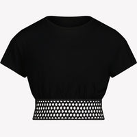 Patrizia Pepe Kinder Meisjes T-shirt Zwart 6Y