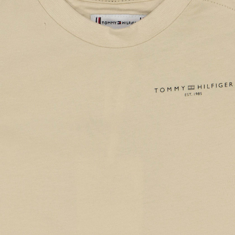 Tommy Hilfiger Bambino Unisex maglietta Beige