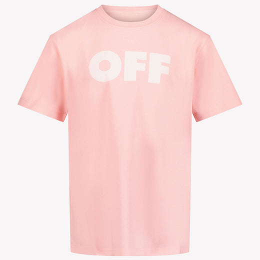 Off-White Ragazzo Ragazze Maglietta dentro Rosa Chiaro