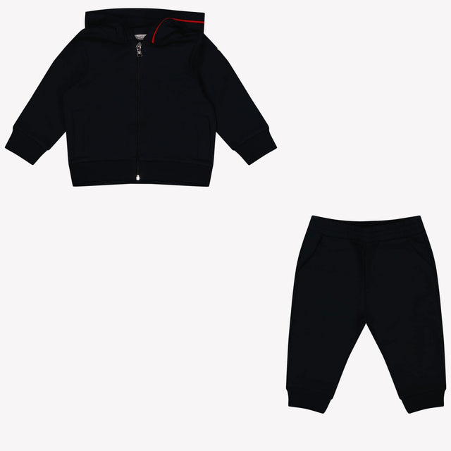 Moncler Jungen joggen Anzug in Marineblau