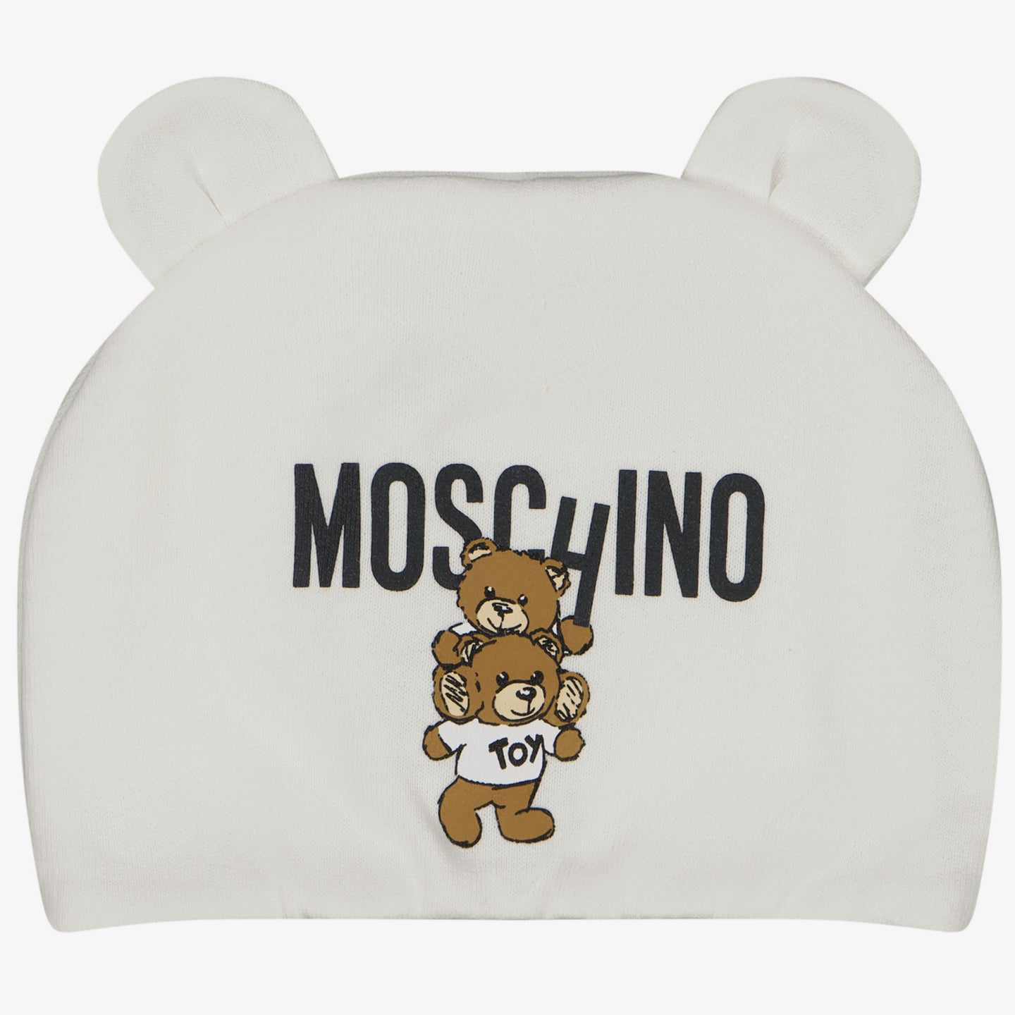 Moschino Baby Unisex Muts Off White 3/6