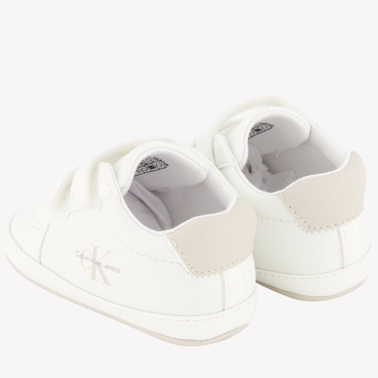 Calvin Klein Bebé unisex zapatillas blancas