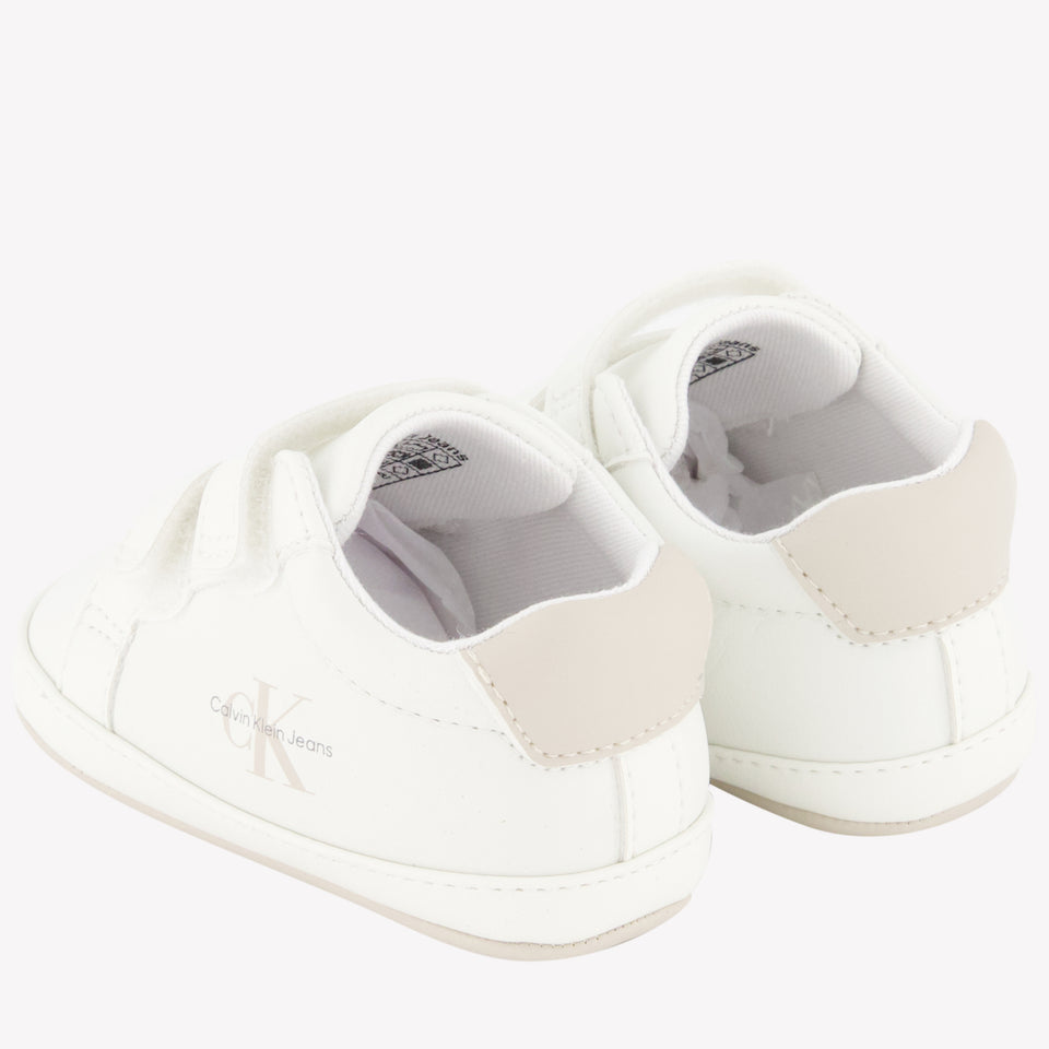 Calvin Klein Bebé Unisex Zapatillas Blanco