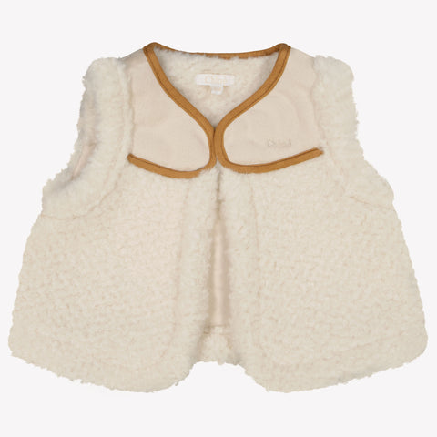 Chloé baby Ragazze Gileti Off White