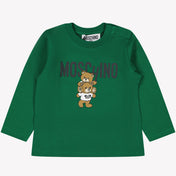 Moschino T-shirt do bebê unissex verde escuro