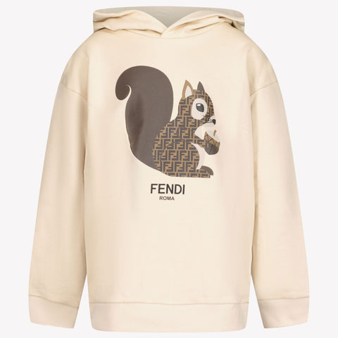 Fendi Niño Unisex Suéter Blanco Roto