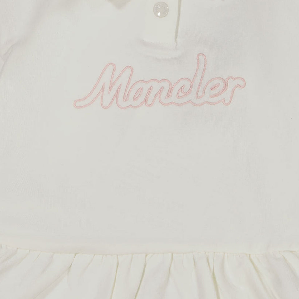 Moncler Baby Mädchen Kleid Weiß