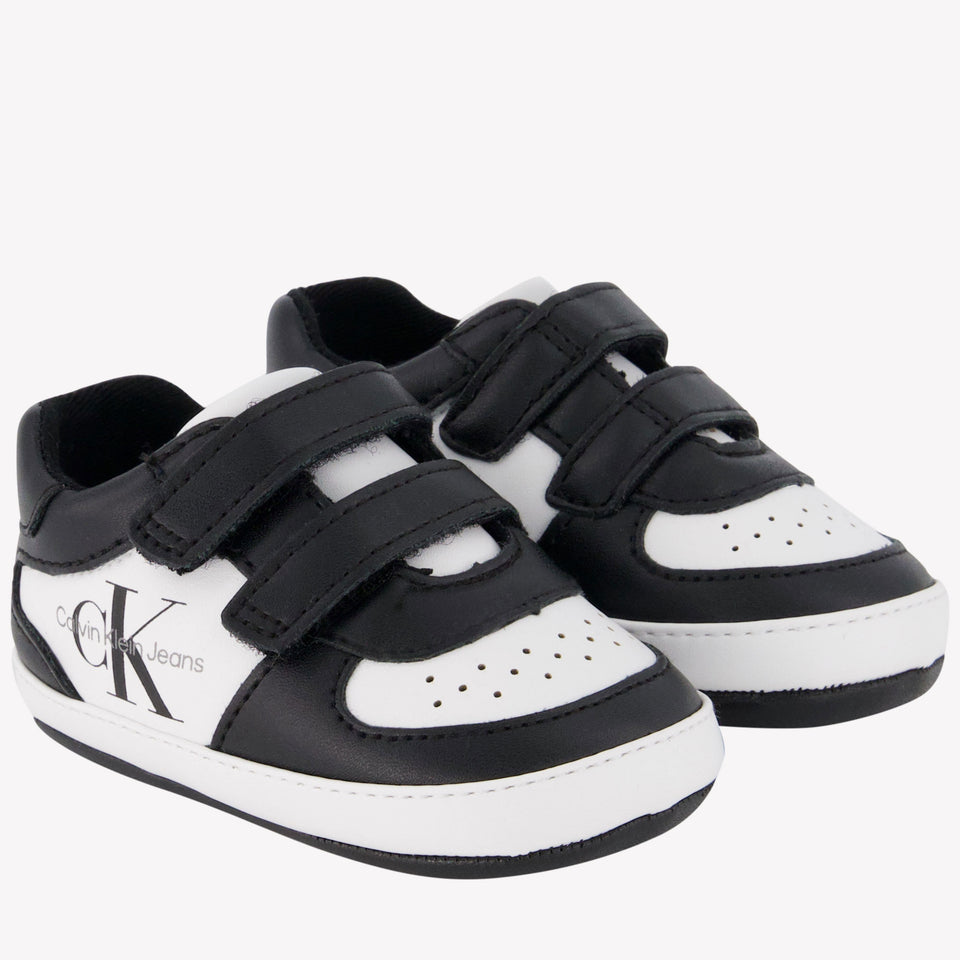 Calvin Klein Bebé unisex zapatillas negras