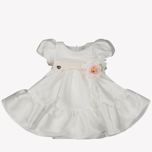 MonnaLisa Bambino Ragazze Vestito Off White