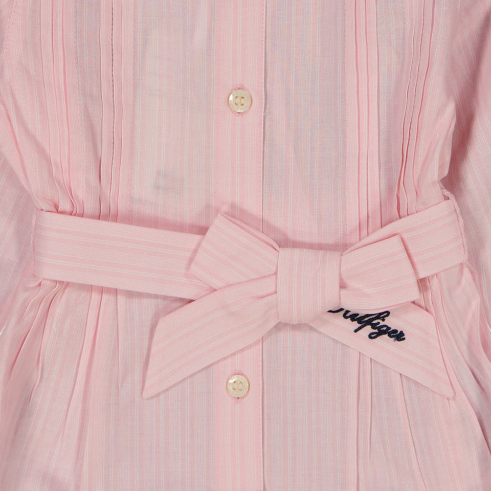 Tommy Hilfiger Bébé Filles Robe Rose Léger