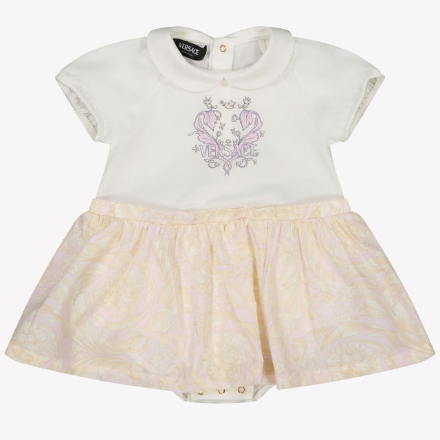 Versace Bébé Filles Robe Rose Léger