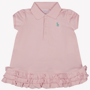 Ralph Lauren Baby Girls Vestido rosa