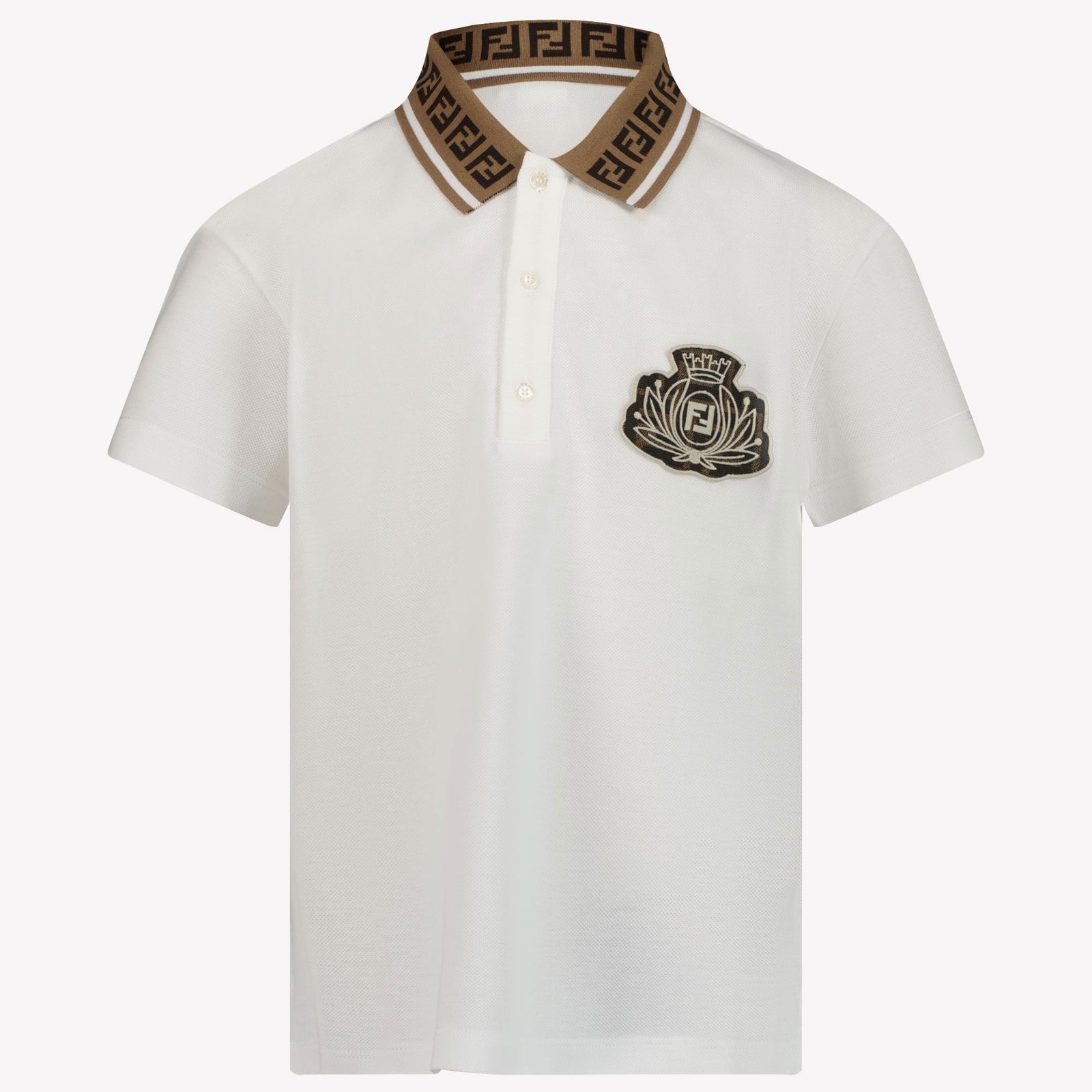 Fendi Ragazzo Ragazzi Polo Bianco