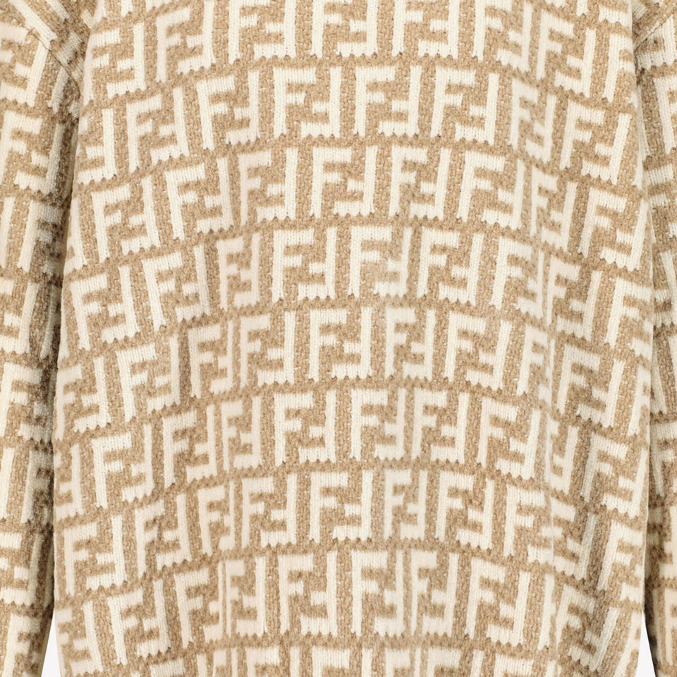 Fendi Niño Unisex Suéter Beige