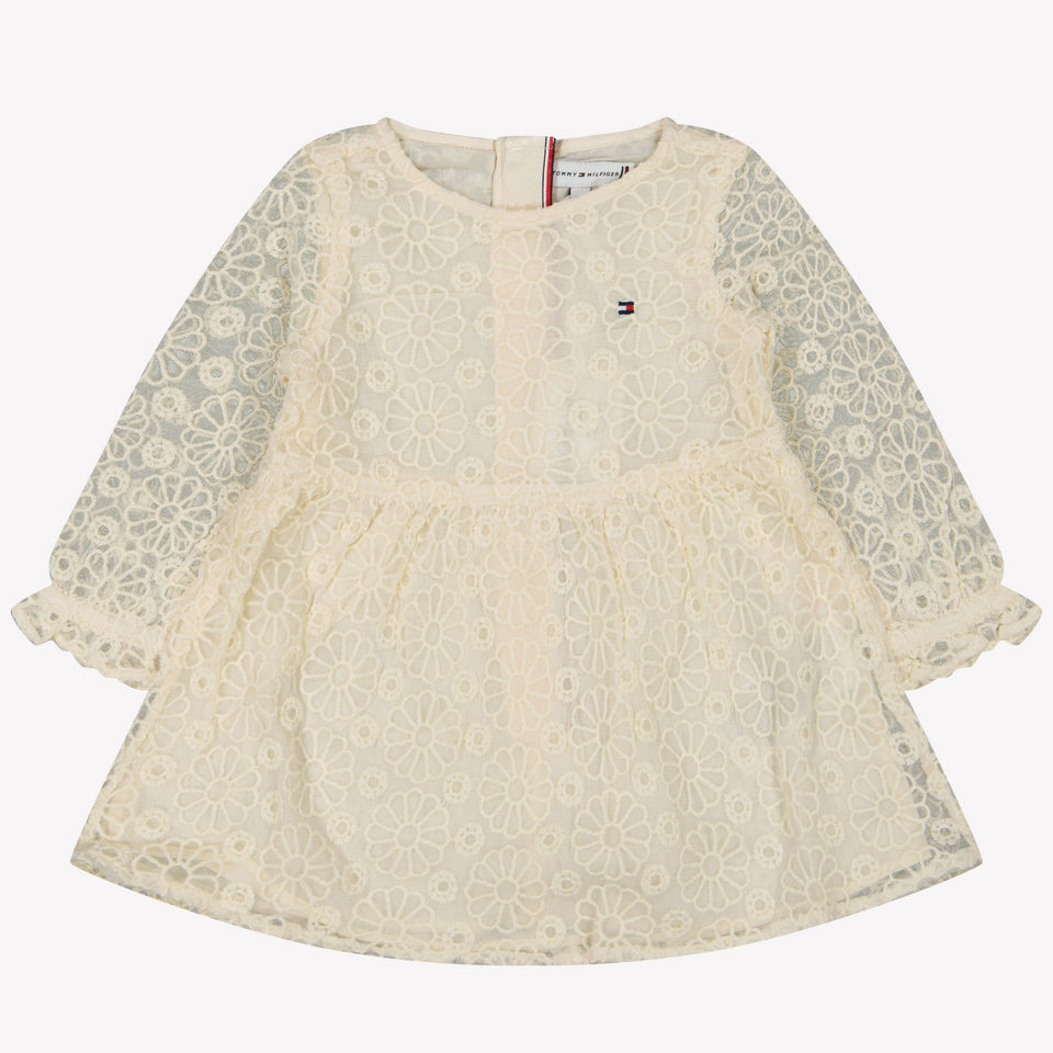 Tommy Hilfiger Bambino Ragazze Vestito Off White