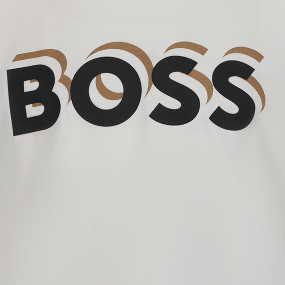 Boss Kinder Jongens T-Shirt Wit