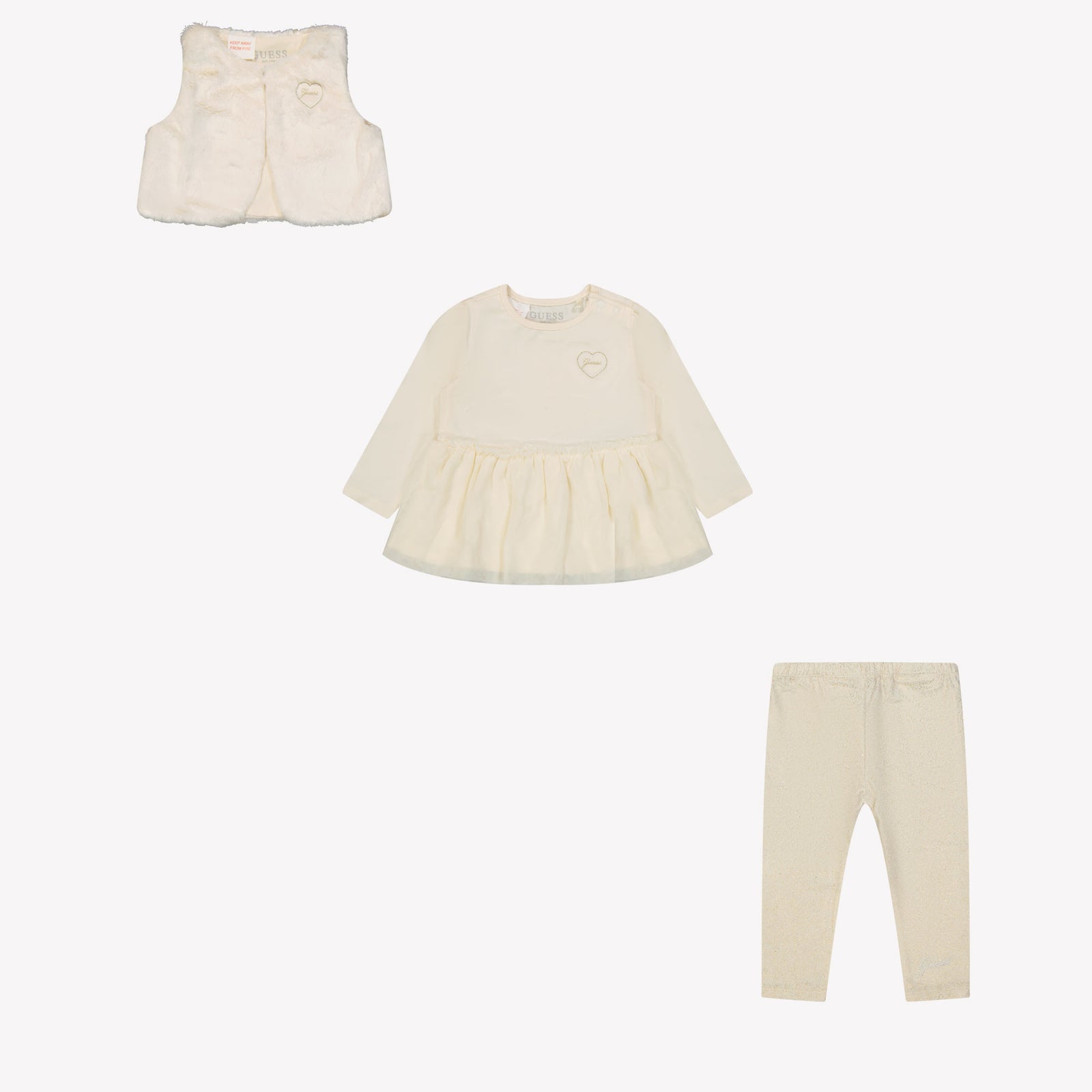 Guess Baby girls set OffWhite