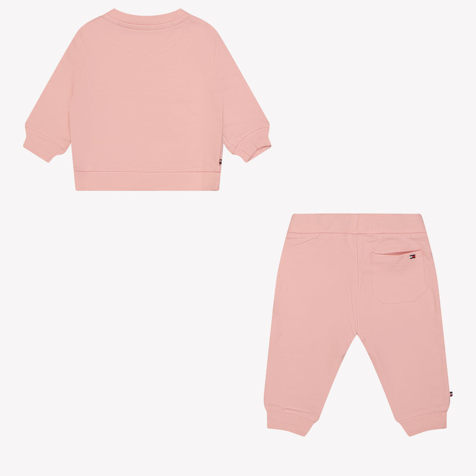 Tommy Hilfiger Bebé Unisex Traje de trote Rosa