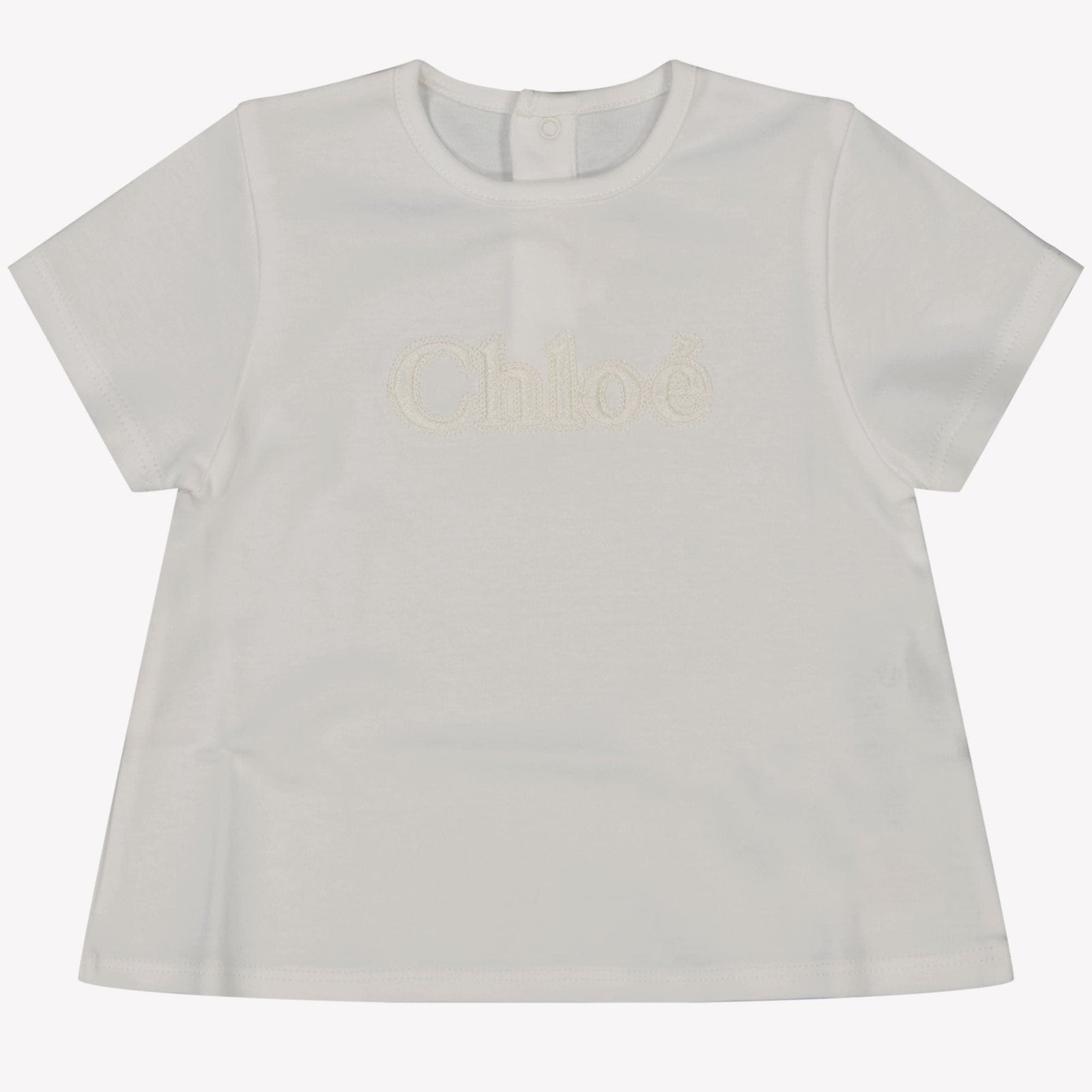 Chloe Baby Meisjes T-shirt Off White 6 mnd